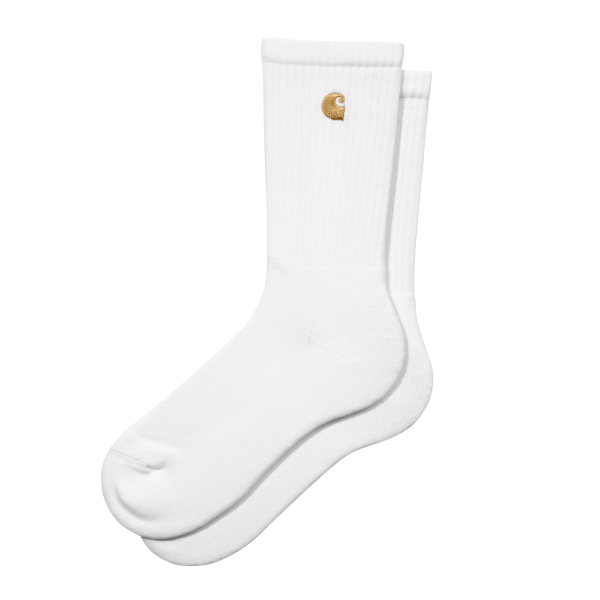 Carhartt WIP Chase Socks (white/gold)