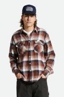 Brixton Bowery Flannel Hemd (washed navy/sepia/off white)