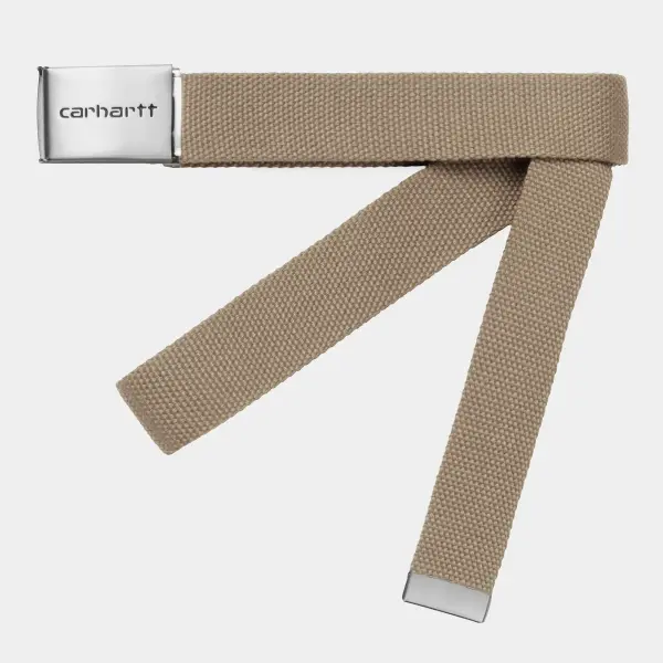 Carhartt WIP Clip Belt Chrome (leather)