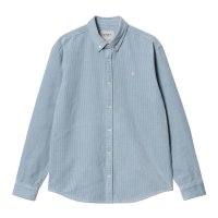 Carhartt WIP Madison Cord Hemd (dusty ice/wax)