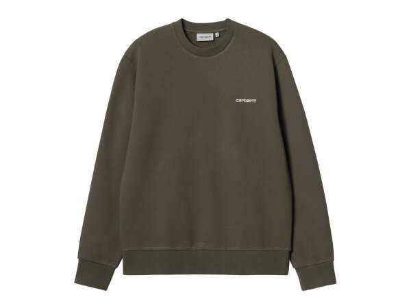 Carhartt WIP Script Embroidery Sweatshirt (cypress/white)