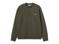 Carhartt WIP Script Embroidery Sweatshirt (cypress/white)
