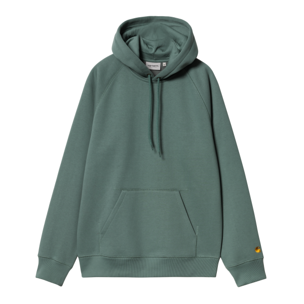 Carhartt WIP Hooded Chase Sweatshirt (silver pine/gold)