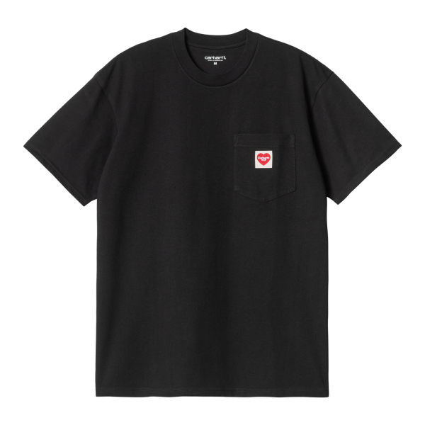 Carhartt WIP Pocket Heart T-Shirt (black/red) XL