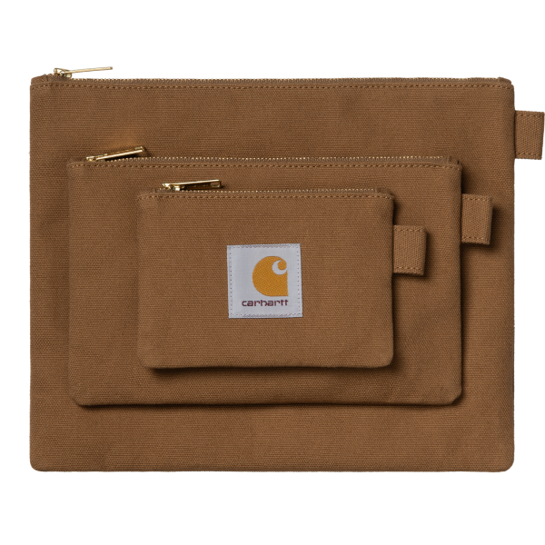 Carhartt WIP Canvas Pouch Set (hamilton brown)