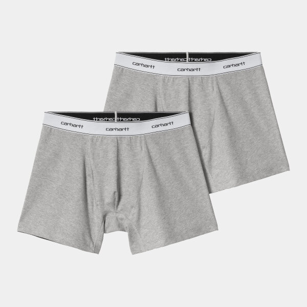 Carhartt WIP Cotton Trunks 2er Pack (grey heather/grey heather)