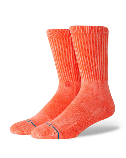 Stance Icon Dyed Crew Socken (coral)
