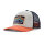 Patagonia Kids Trucker Hat (ridge rise stripe/coho coral)