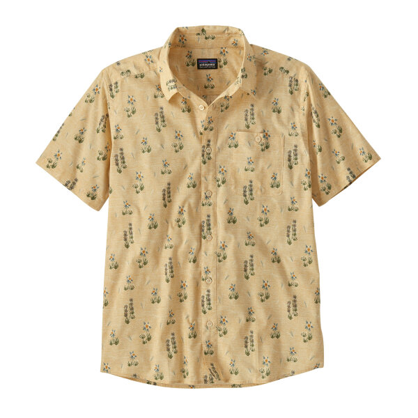 Patagonia Go To Kurzarmhemd (lupine trail/beeswax tan)