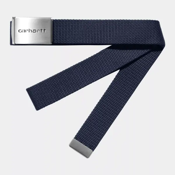 Carhartt WIP Clip Belt Chrome (air force blue)