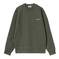Carhartt WIP Script Embroidery Sweatshirt (opuntia/white)