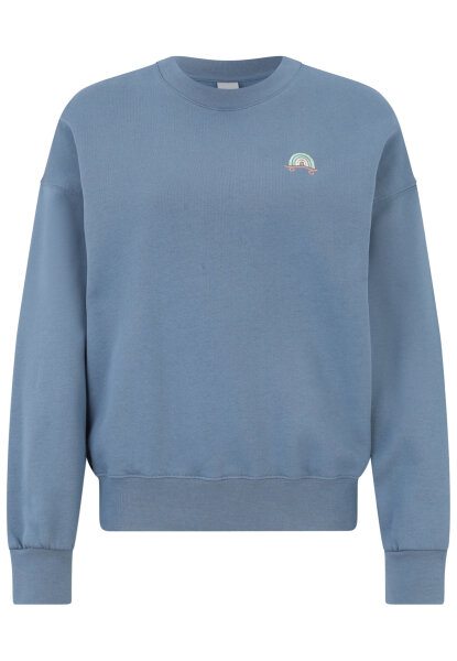 Iriedaily W Skate Heart Crew Sweater (greyblue)
