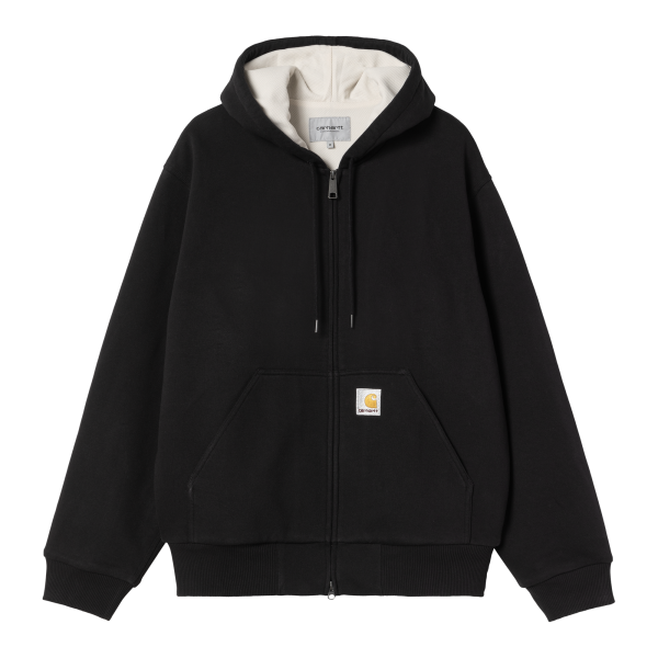 Carhartt WIP Active Sweat Jacket (black stone washed)