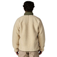 Patagonia Mens Classic Retro-X Fleece Jacket (dark natural w/basin green)