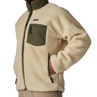 Patagonia Mens Classic Retro-X Fleece Jacket (dark natural w/basin green)