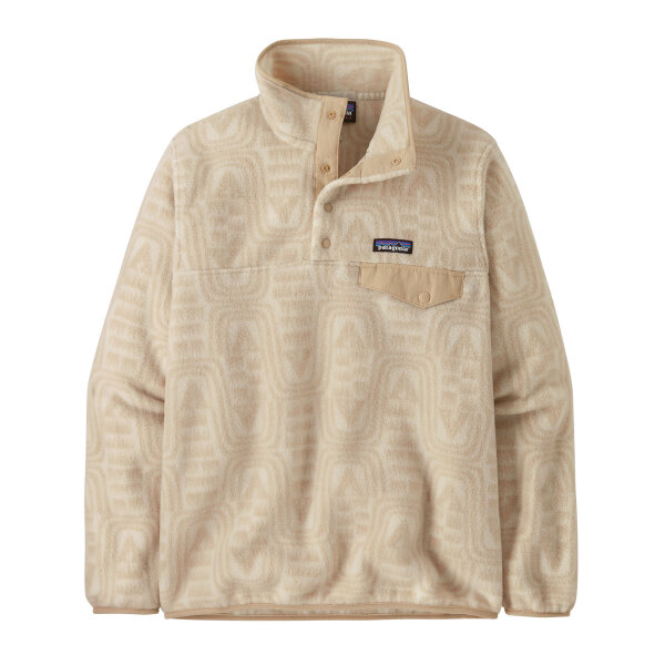 Patagonia Womens Lightweight Synchilla Snap-T Fleece Pullover (flow/dyno white)
