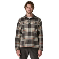 Patagonia Mens Fjord Flannel Shirt (catch/ink black)