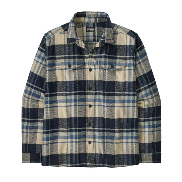 Patagonia Mens Fjord Flannel Shirt (hibernate sunken blue)