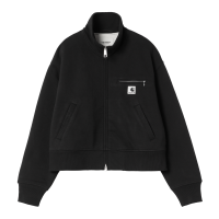 Carhartt WIP W Detroit Sweat Jacket (black stone washed)