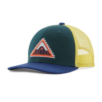Patagonia Kids Trucker Hat (driftways patch/cascade green)