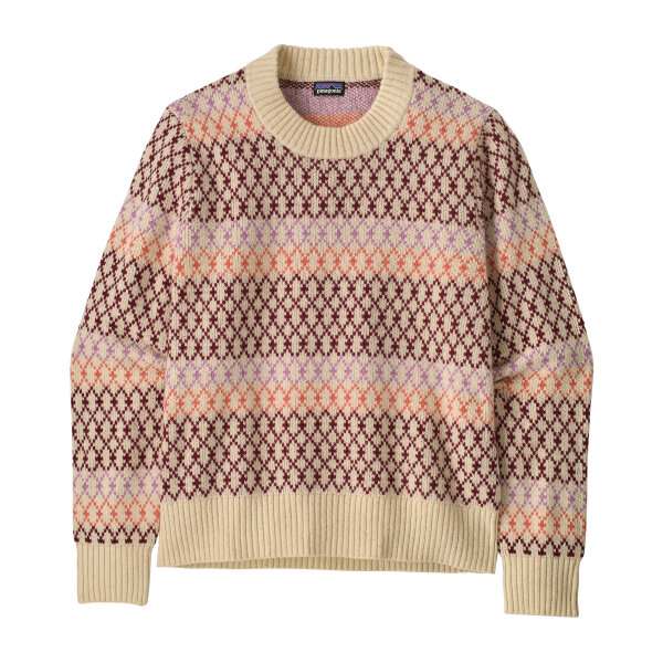 Patagonia Womens Recycled Wool-Blend Crewneck Sweater (starlight dark natural)