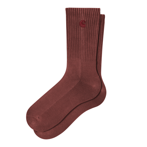 Carhartt WIP Hudson Socks (marsala chalk wash)