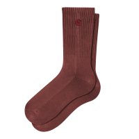 Carhartt WIP Hudson Socks (marsala chalk wash)