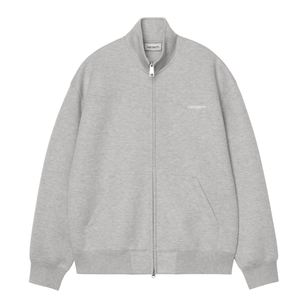 Carhartt WIP Alda Zip Sweat Jacket (grey heather/white)