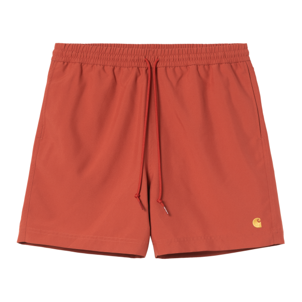 Carhartt WIP Chase Swim Trunks (oxide red/gold)