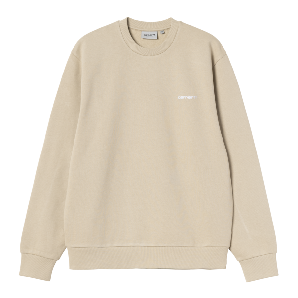 Carhartt WIP Script Embroidery Sweatshirt (barchan/white)