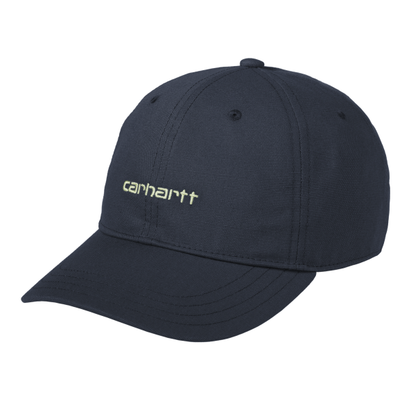 Carhartt WIP Canvas Script Cap (deep night/gentle green)