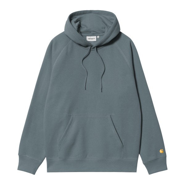 Carhartt WIP Hooded Chase Sweatshirt (cozy blue/gold)