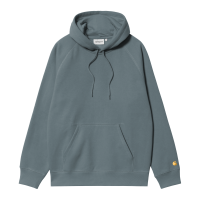 Carhartt WIP Hooded Chase Sweatshirt (cozy blue/gold)