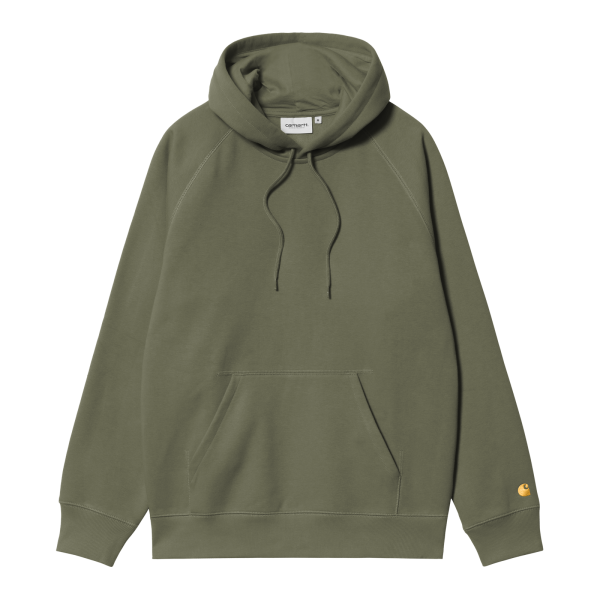 Carhartt WIP Hooded Chase Sweatshirt (leaf/gold)