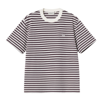 Carhartt WIP W Ezra T-Shirt (ezra stripe cozy purple/wax)