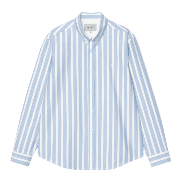 Carhartt WIP Deven Shirt (deven stripe bleach/white)