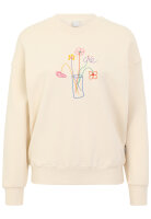 Iriedaily W Stitch Flower Crew Sweater (undyed)
