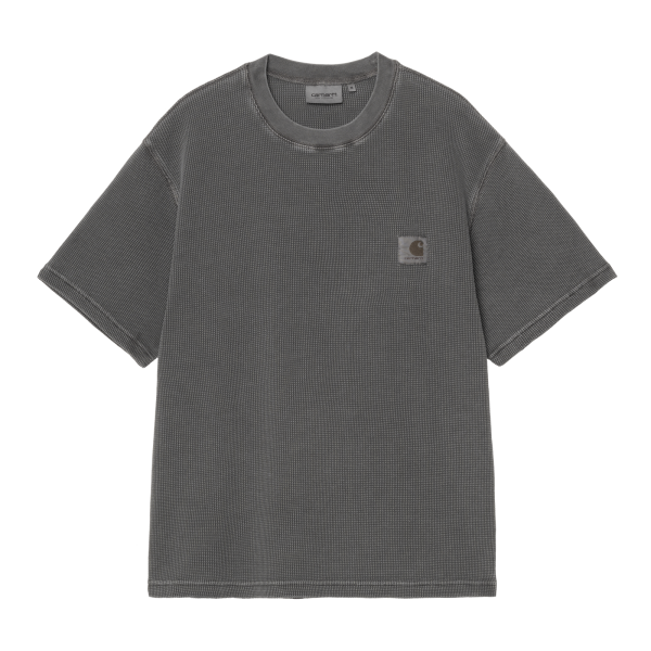 Carhartt WIP Nelson Waffle T-Shirt (black garment dyed)