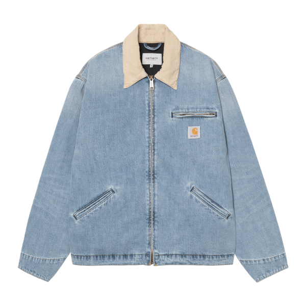 Carhartt WIP OG Detroit Jacket (blue/dusty hamilton brown burst washed)