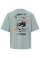 Iriedaily W Cat Funk T-Shirt (dark slate) S