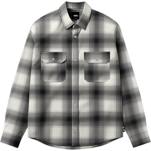 Vans Lawson Plaid Flannel Shirt (marshmallow/black)