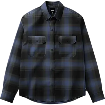 Vans Lawson Plaid Flannel Shirt (black/true navy)