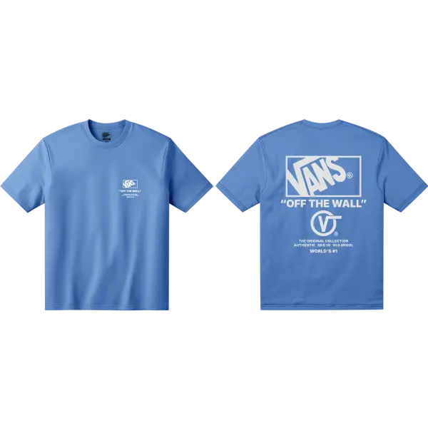 Vans Kids Stacked HI T-Shirt (bright azure)