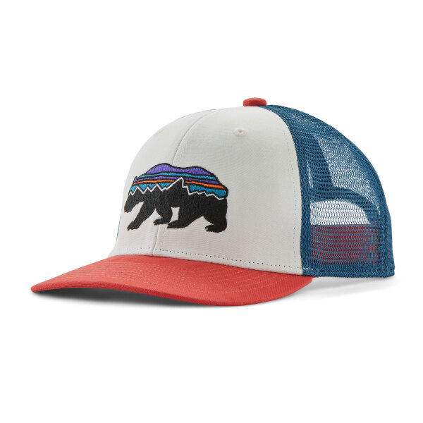 Patagonia Kids Trucker Hat (fitz roy bear/birch white)