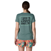 Patagonia Womens Capilene Cool Daily Shirt Mother Rays (blue sage/light blue sage x-dye)