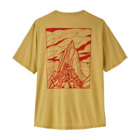 Patagonia Mens Capilene Cool Daily Shirt Cloud Crag (limestone yellow/light limestone yellow x-dye)