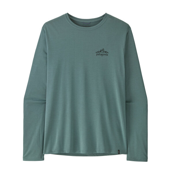 Patagonia Mens Long-Sleeved Capilene Cool Daily Shirt Cloud Crag (blue sage/light blue sage x-dye)