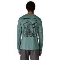 Patagonia Mens Long-Sleeved Capilene Cool Daily Shirt Cloud Crag (blue sage/light blue sage x-dye)