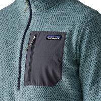 Patagonia Mens R1 Air Fleece Zip-Neck (blue sage)