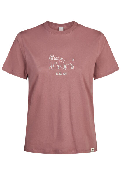 Iriedaily W I Like U T-Shirt (plum)